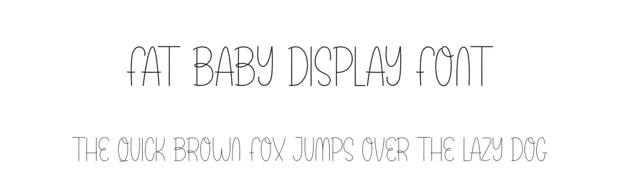 Fat Baby Display Font by andikastudio — Display Font