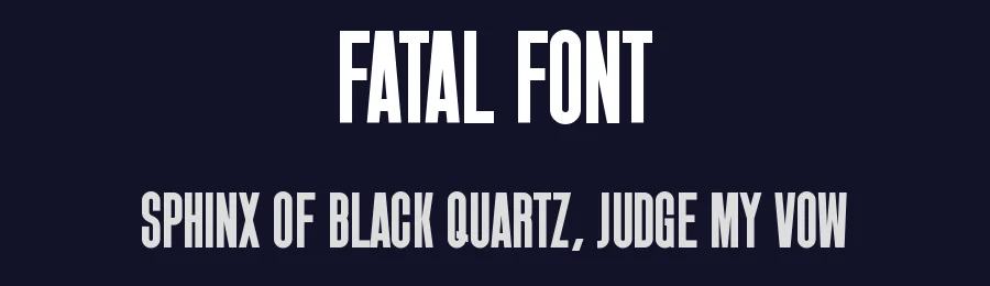 Fatal Font by Ilya Designgsta — Sans Serif Font — thumbnail 2