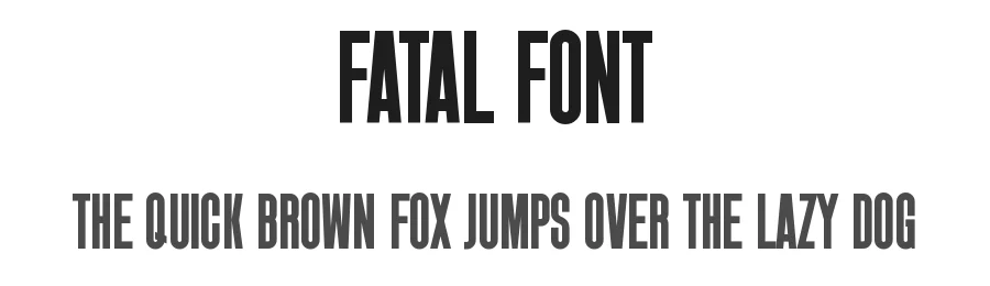 Fatal Font by Ilya Designgsta — Sans Serif Font