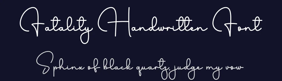 Fatality Handwritten Font by freshtypeink — Script Handwritten Font — thumbnail 2