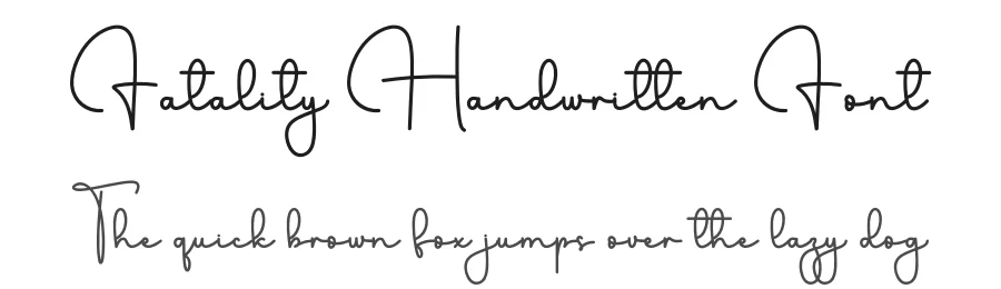Fatality Handwritten Font by freshtypeink — Script Handwritten Font