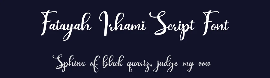 Fatayah Irhami Script Font by yontype — Script Handwritten Font — thumbnail 2