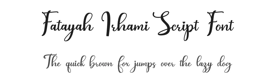 Fatayah Irhami Script Font by yontype — Script Handwritten Font
