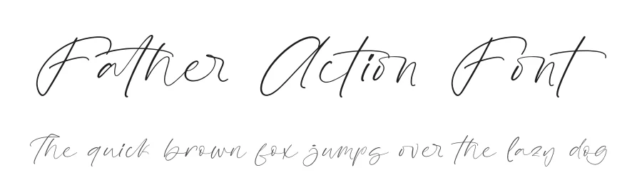 Father Action Font by stylishtype.co — Script Handwritten Font