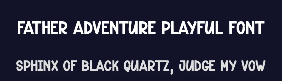 Father Adventure Playful Font by andikastudio — Display Font — thumbnail 2
