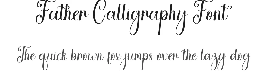 Father Calligraphy Font by andikastudio — Script Handwritten Font