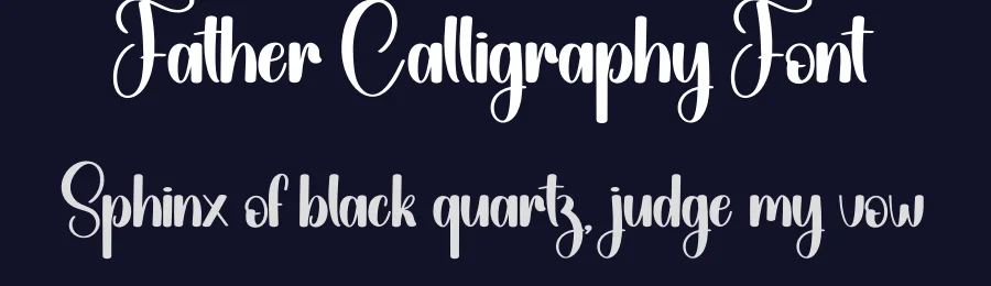 Father Calligraphy Font by creativeletter — Script Handwritten Font — thumbnail 2