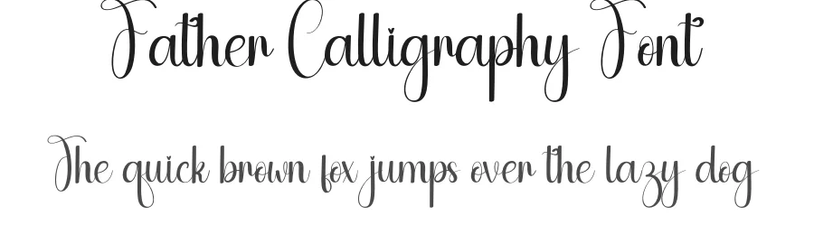 Father Calligraphy Font by andikastudio — Script Handwritten Font