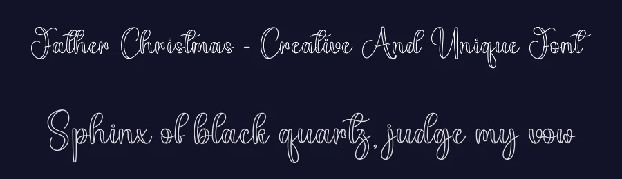 Father Christmas – Creative And Unique Font by creativeletter — Script Handwritten Font — thumbnail 2
