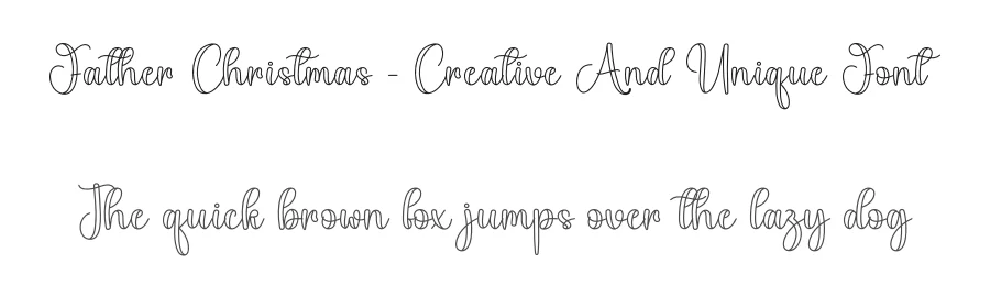 Father Christmas – Creative And Unique Font by creativeletter — Script Handwritten Font