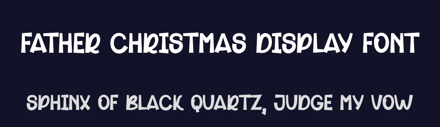 Father Christmas Display Font by andikastudio — Display Font — thumbnail 2