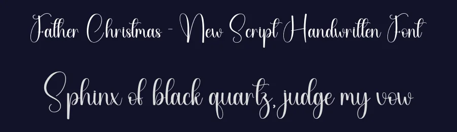 Father Christmas – New Script Handwritten Font by creativeletter — Script Handwritten Font — thumbnail 2
