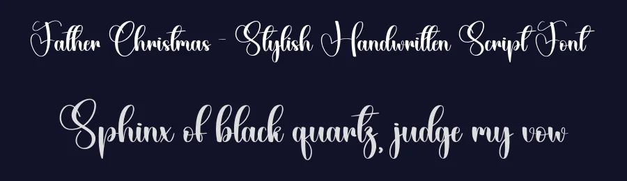 Father Christmas – Stylish Handwritten Script Font by creativeletter — Script Handwritten Font — thumbnail 2