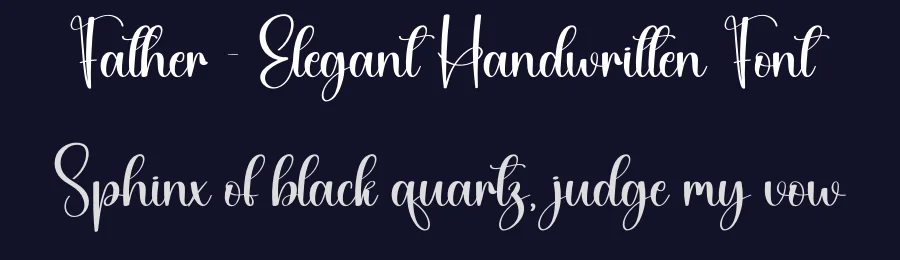 Father – Elegant Handwritten Font by creativeletter — Script Handwritten Font — thumbnail 2