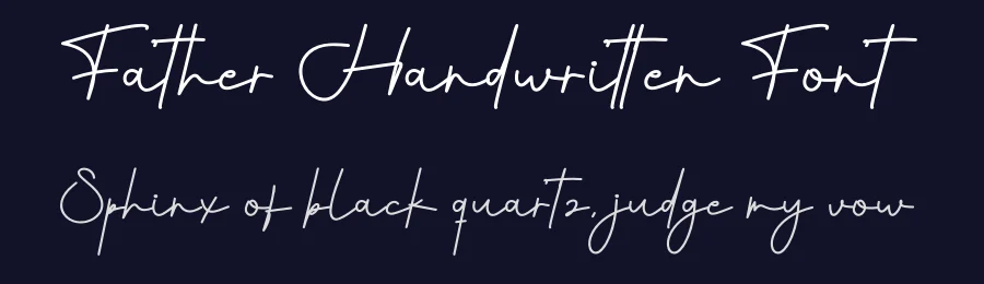 Father Handwritten Font by creativeletter — Script Handwritten Font — thumbnail 2