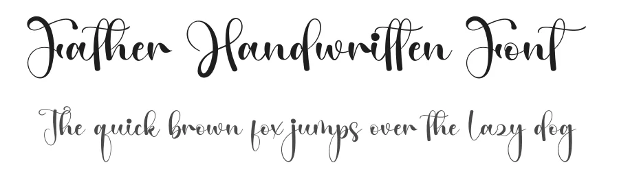 Father Handwritten Font by creativeletter — Script Handwritten Font
