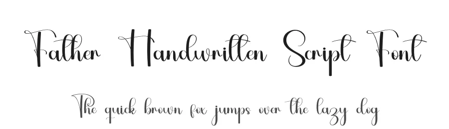 Father Handwritten Script Font by inermediaSTUDIO — Script Handwritten Font