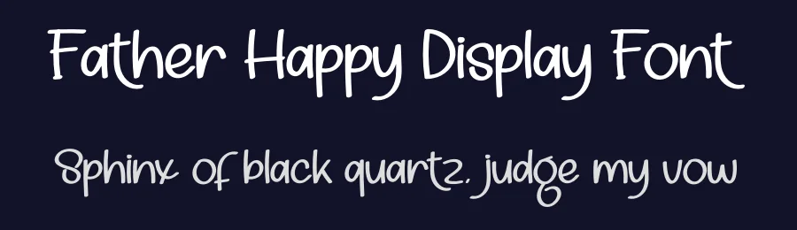 Father Happy Display Font by creativeletter — Display Font — thumbnail 2