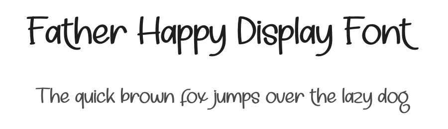 Father Happy Display Font by creativeletter — Display Font
