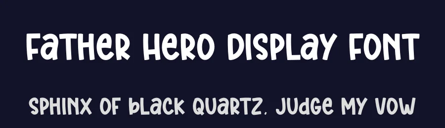 Father Hero Display Font by creativeletter — Display Font — thumbnail 2