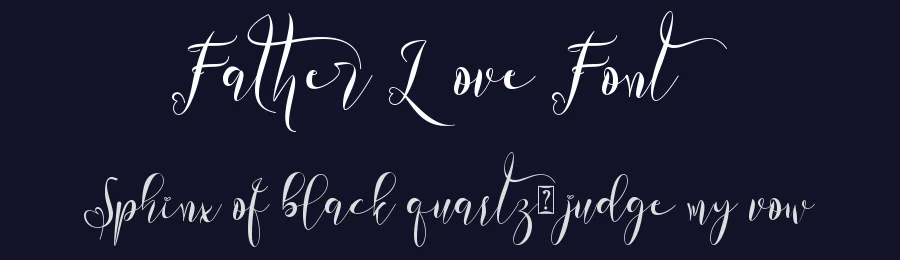 Father Love Font by Yoga Letter — Script Handwritten Font — thumbnail 2