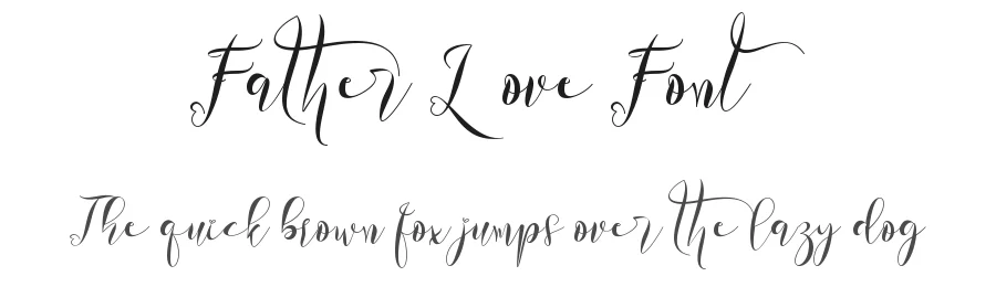 Father Love Font by Yoga Letter — Script Handwritten Font