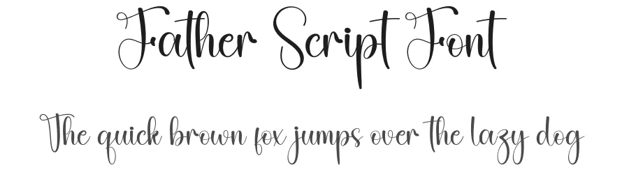 Father Script Font by creativeletter — Script Handwritten Font