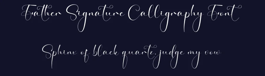 Father Signature Calligraphy Font by creativeletter — Script Handwritten Font — thumbnail 2