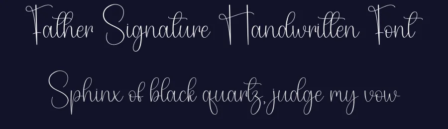 Father Signature Handwritten Font by creativeletter — Script Handwritten Font — thumbnail 2