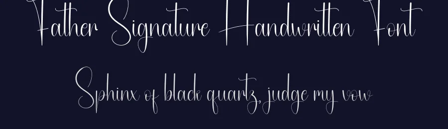 Father Signature Handwritten Font by creativeletter — Script Handwritten Font — thumbnail 2