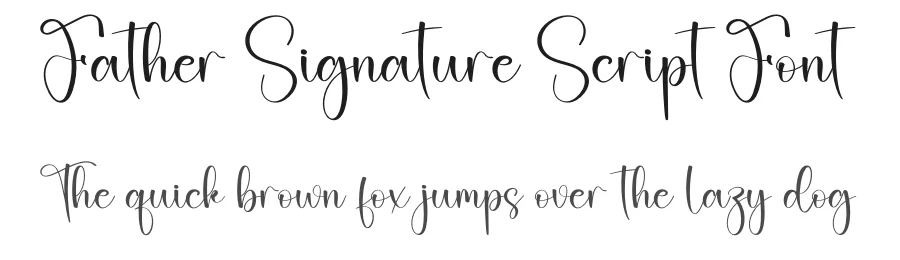 Father Signature Script Font by creativeletter — Script Handwritten Font