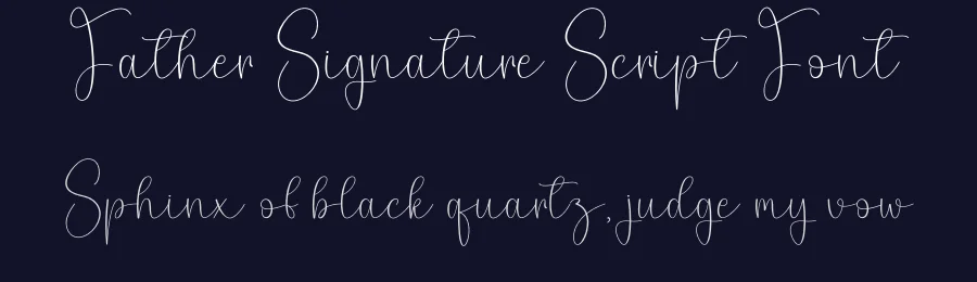 Father Signature Script Font by creativeletter — Script Handwritten Font — thumbnail 2