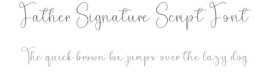 Father Signature Script Font by creativeletter — Script Handwritten Font