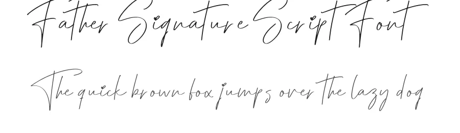 Father Signature Script Font by creativeletter — Script Handwritten Font