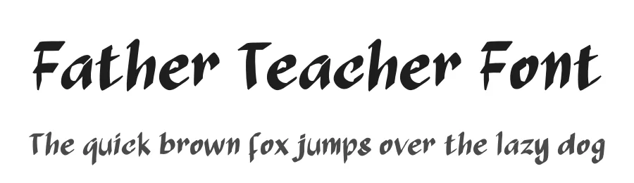 Father Teacher Font by Yoga Letter — Display Font