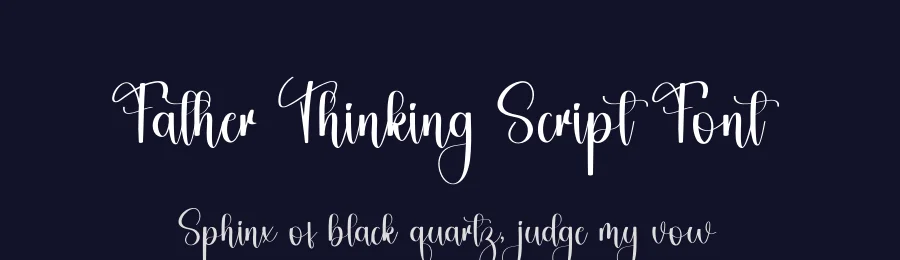 Father Thinking Script Font by freshtypeink — Script Handwritten Font — thumbnail 2