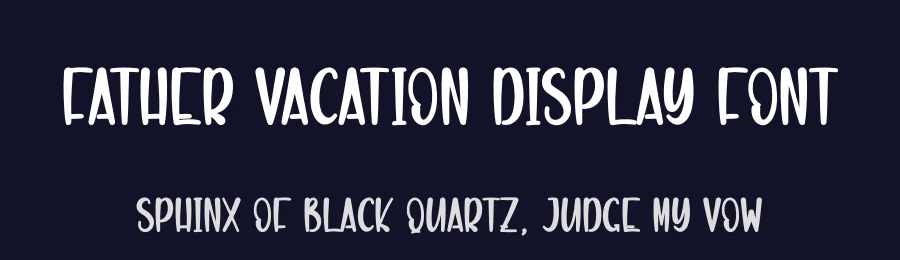 Father Vacation Display Font by creativeletter — Display Font — thumbnail 2