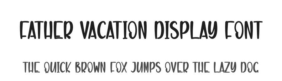 Father Vacation Display Font by creativeletter — Display Font