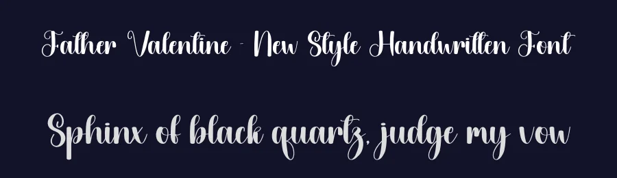 Father Valentine – New Style Handwritten Font by creativeletter — Script Handwritten Font — thumbnail 2