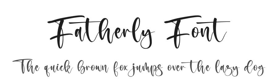 Fatherly Font by letternity — Script Handwritten Font