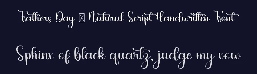 Fathers Day – Natural Script Handwritten Font by freshtypeink — Script Handwritten Font — thumbnail 2