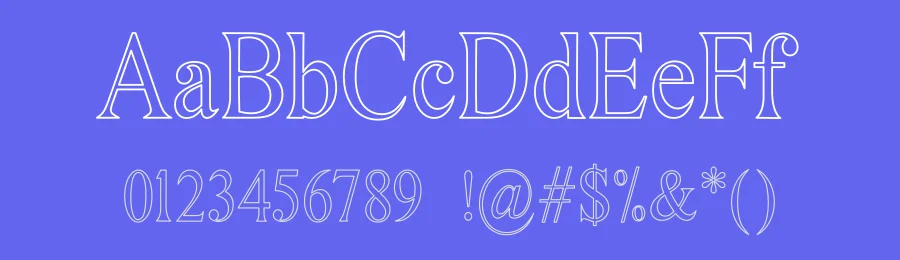 Fathers Outline Font by creativeletter — Serif Font — thumbnail 3