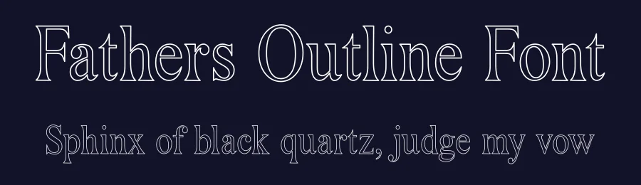 Fathers Outline Font by creativeletter — Serif Font — thumbnail 2