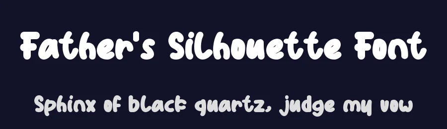 Father’s Silhouette Font by Wildan Type — Display Font — thumbnail 2