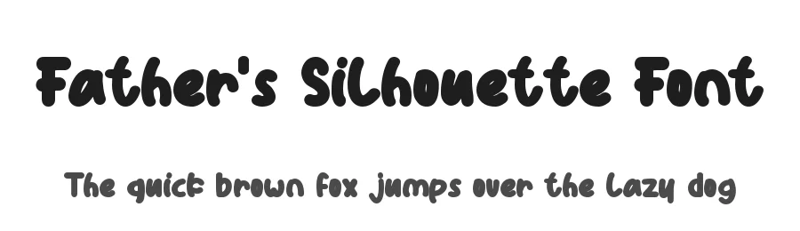 Fatherβs Silhouette Font by Wildan Type β Display Font