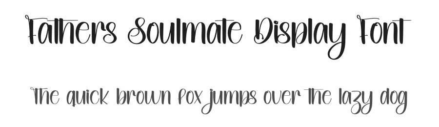 Fathers Soulmate Display Font by inermediaSTUDIO — Display Font