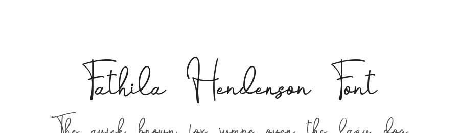 Fathila Henderson Font by SlideShoot — Script Handwritten Font