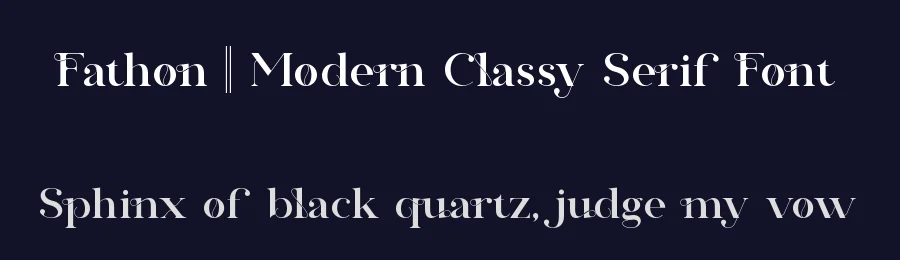Fathon || Modern Classy Serif Font by ErmediaStudio — Display Font — thumbnail 2