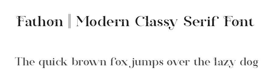 Fathon || Modern Classy Serif Font by ErmediaStudio — Display Font