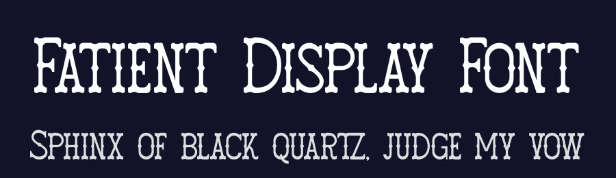 Fatient Display Font by Denustudios — Decorative Font — thumbnail 2